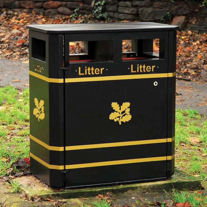 Derby Double Litter Bin - 10