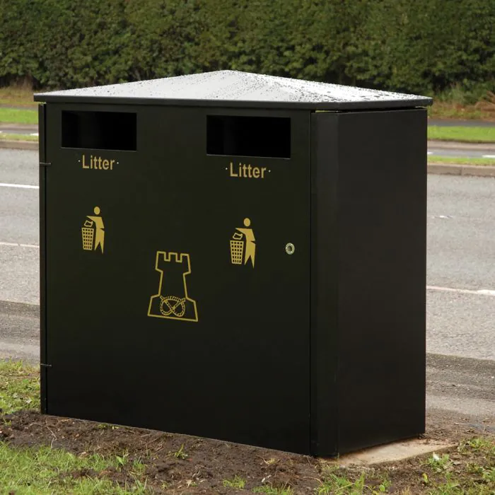 Derby Double Litter Bin - 12