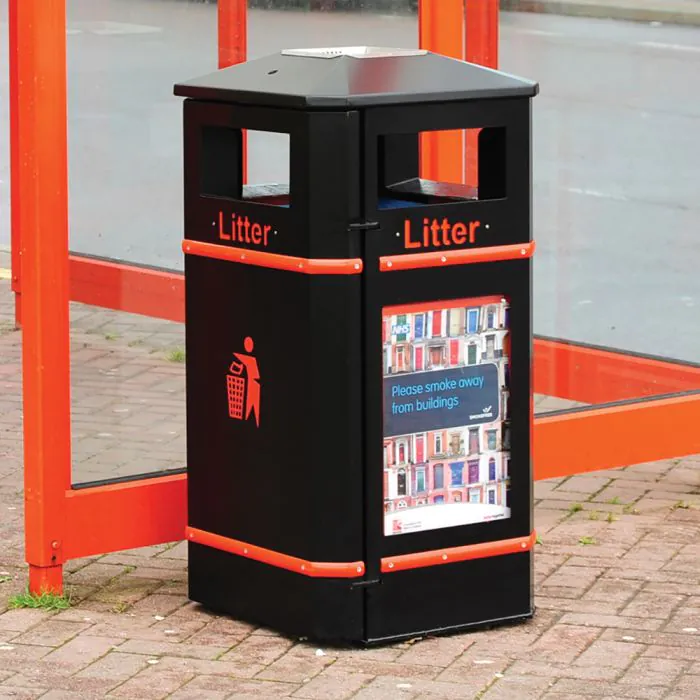 Derby Standard Litter Bin - 120 Litre - 45