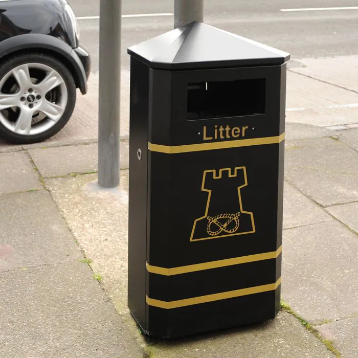 Derby Wall Litter Bin - 6