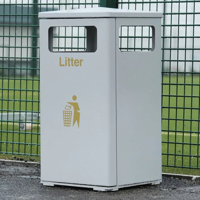 Athena Steel Litter Bin - 3