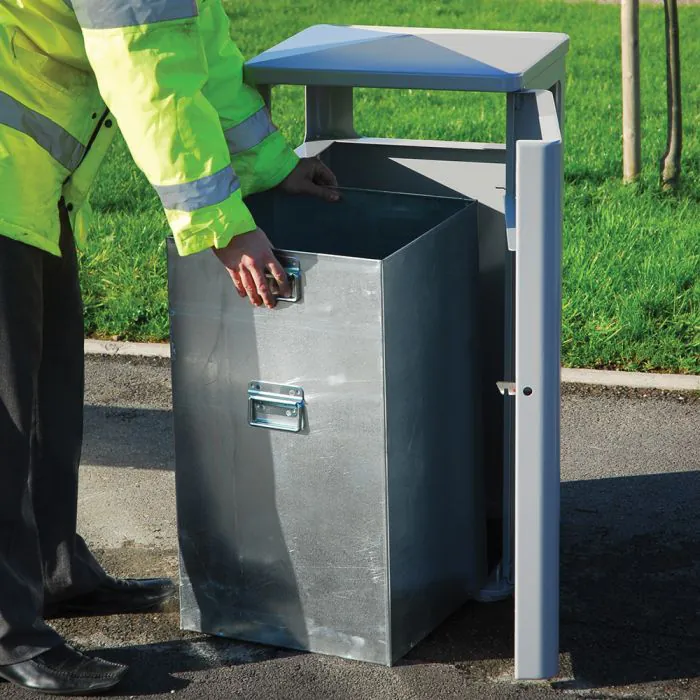 Athena Steel Litter Bin - 7