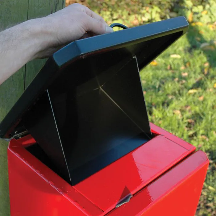 K-Nine Post Mounted Dog Waste Bin - 4