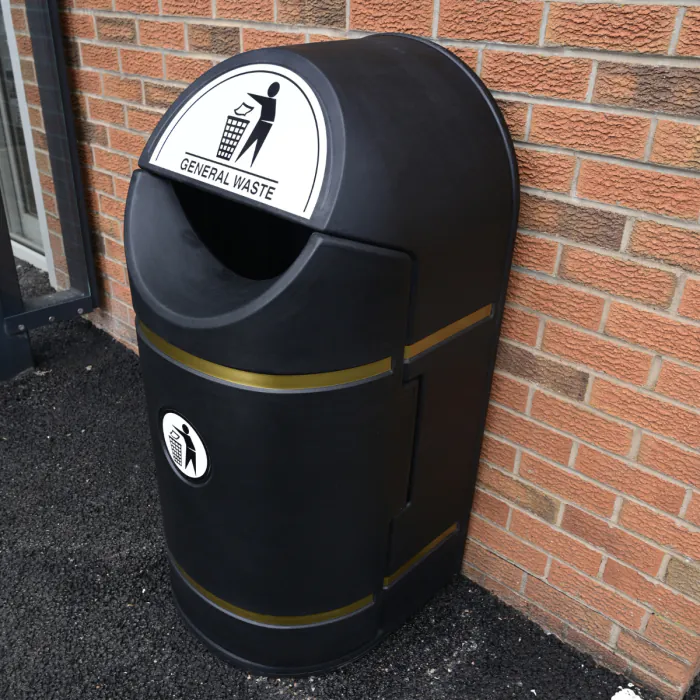 Cresswell Curved Litter Bin - 2