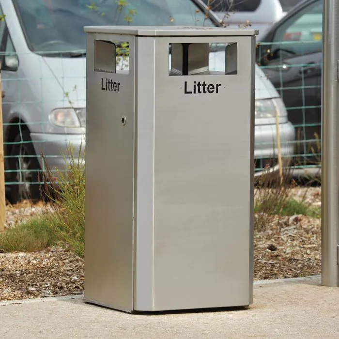 Derby Wheelie Bin Housing - Stainless Steel - 1