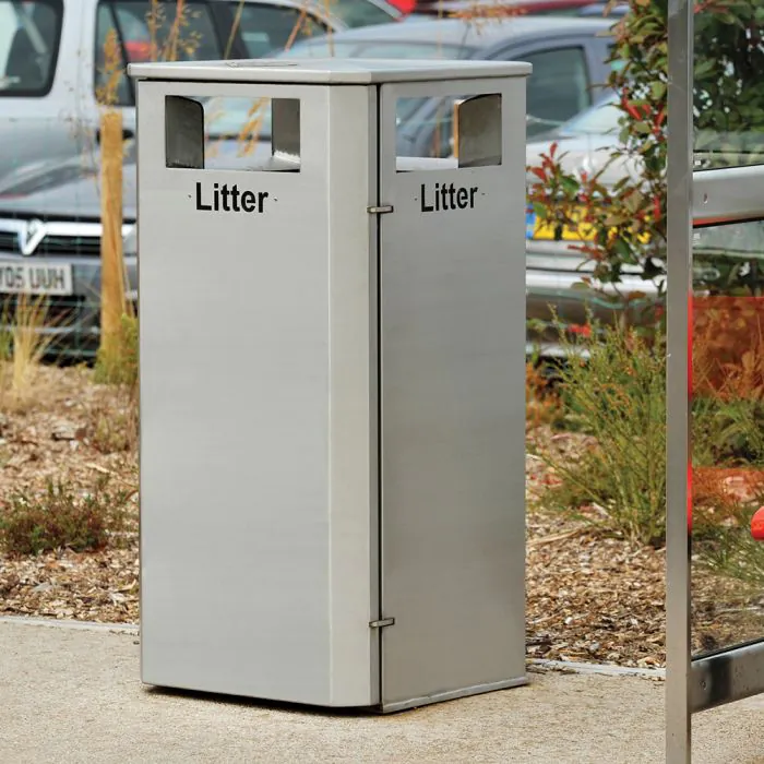 Derby Wheelie Bin Housing - Stainless Steel - 2