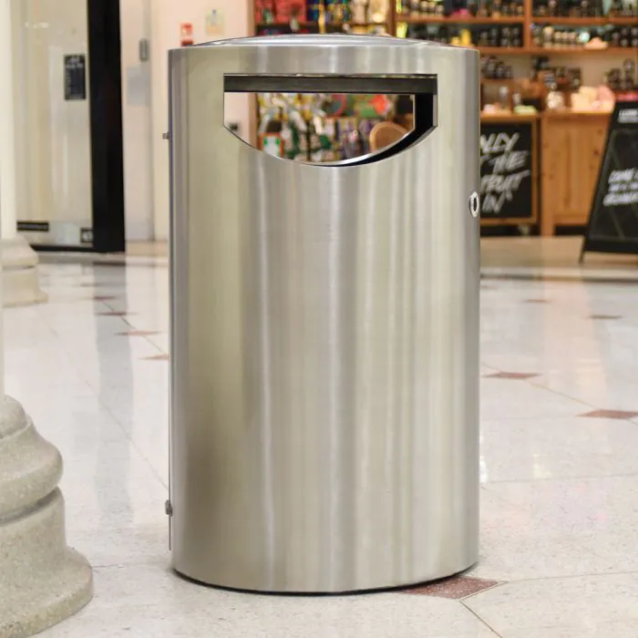 Derby Eros Litter Bin - Stainless Steel - 5