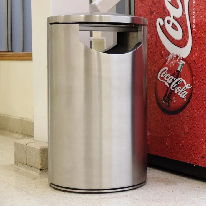 Derby Eros Litter Bin - Stainless Steel - 6