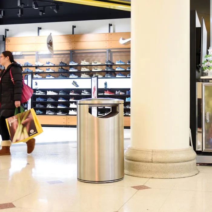 Derby Eros Litter Bin - Stainless Steel - 7