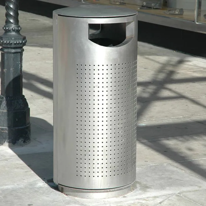 Derby Eros Litter Bin - Stainless Steel - 8