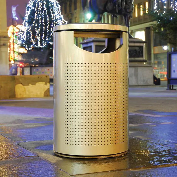Derby Eros Litter Bin - Stainless Steel - 9