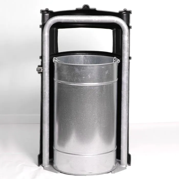 Maelor Trafflex Round High Security Litter Bin - 90 Litre - 15
