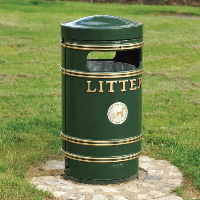 Round Medium Cast Iron Bin - 1