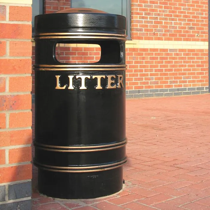 Round Medium Cast Iron Bin - 7