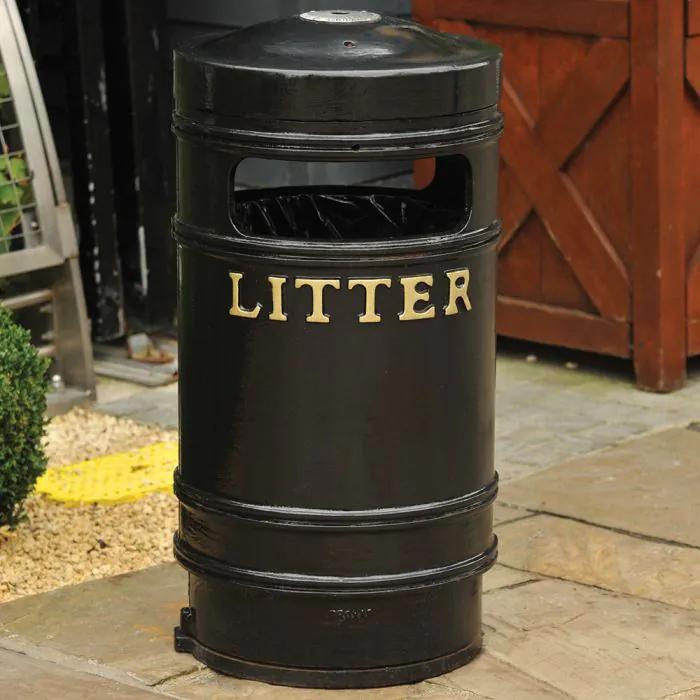 Round Medium Cast Iron Bin - 10