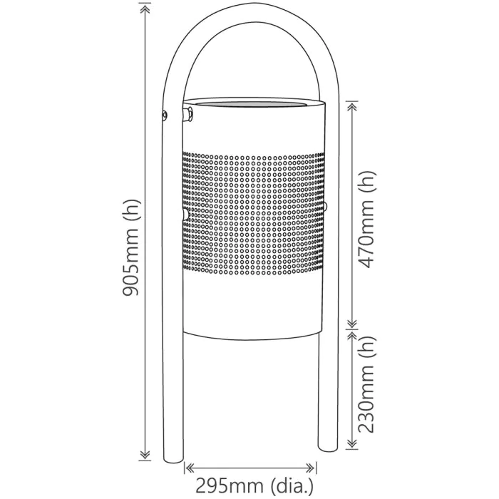 Tabley Litter Bin - 6