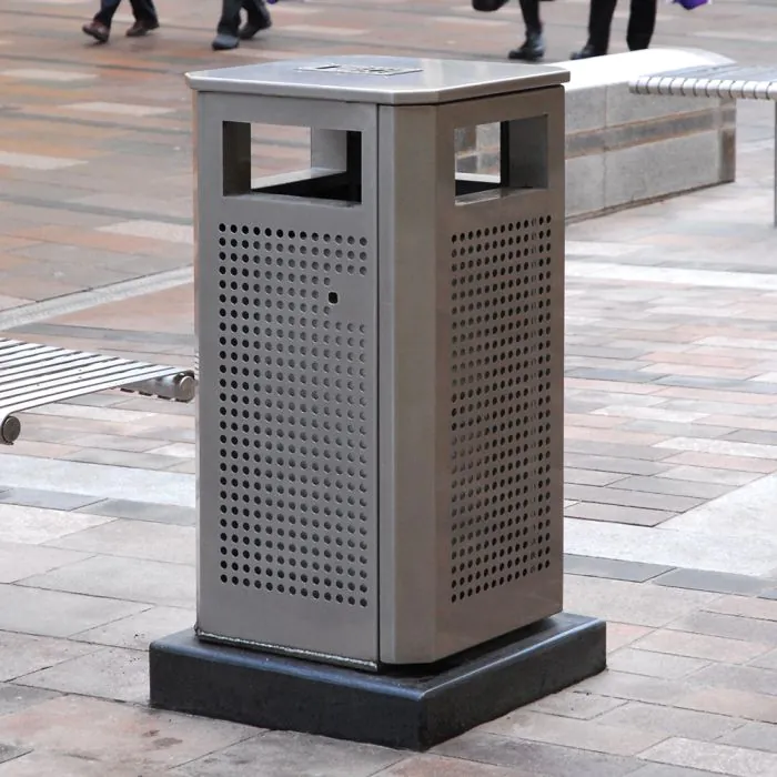 Derby Standard Litter Bin - Stainless Steel - 12