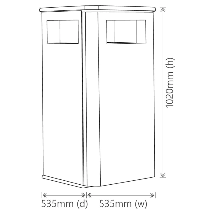 Derby Standard Litter Bin - Stainless Steel - 19