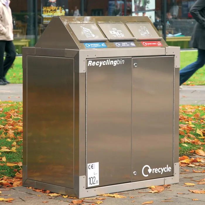 SEPR8™ Stainless Steel Recycling Bin - 1