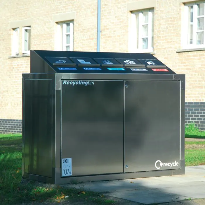 SEPR8™ Stainless Steel Recycling Bin - 5