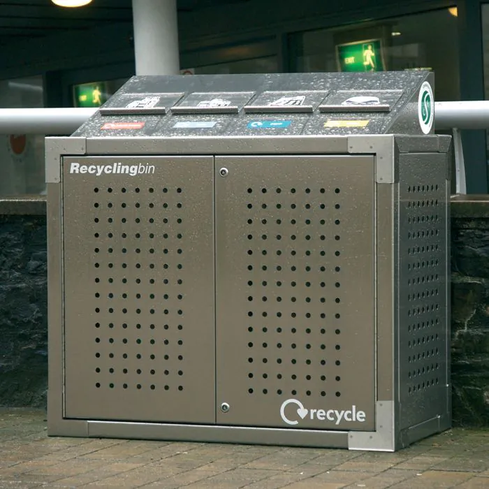 SEPR8™ Stainless Steel Recycling Bin - 7