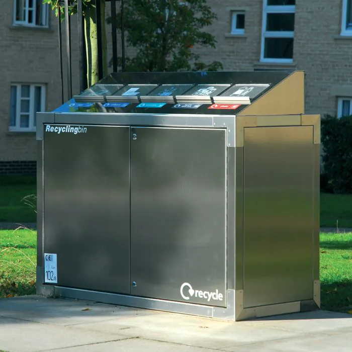 SEPR8™ Stainless Steel Recycling Bin - 11