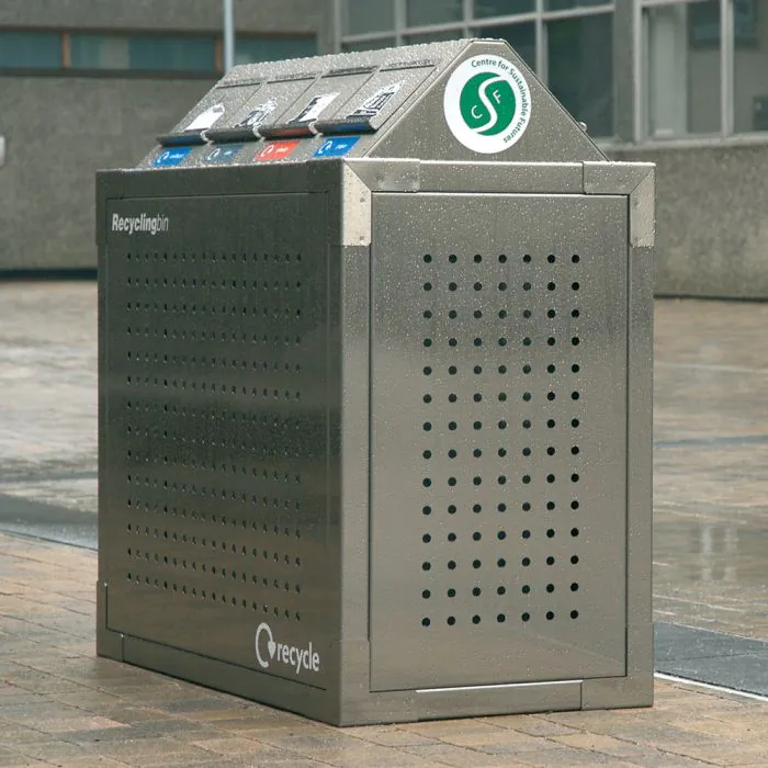 SEPR8™ Stainless Steel Recycling Bin - 14