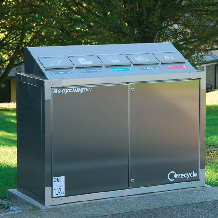 SEPR8™ Stainless Steel Recycling Bin - 17