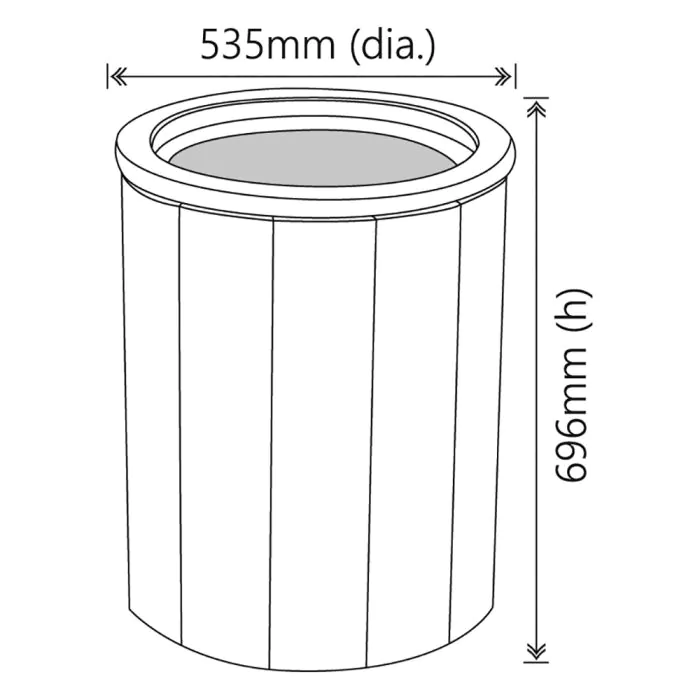 Winchester Open Top Litter Bin - 5