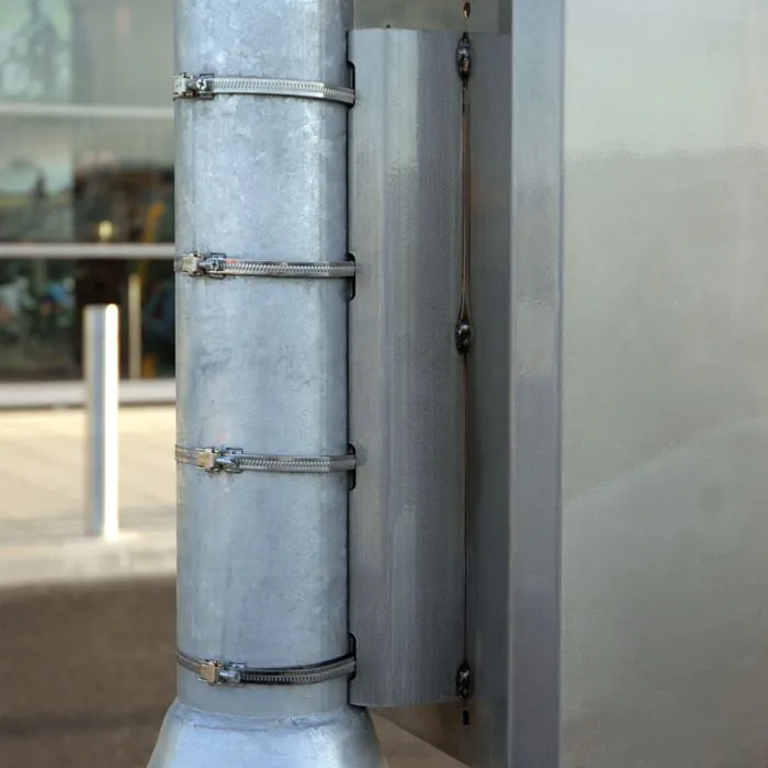 Derby Hercules Post Mounted - Stainless Steel - 3