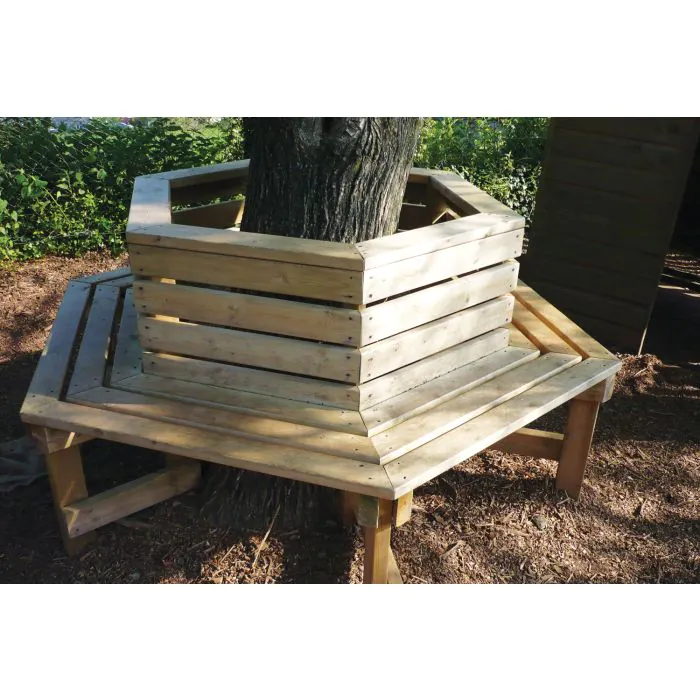 Hexagonal Tree Bench