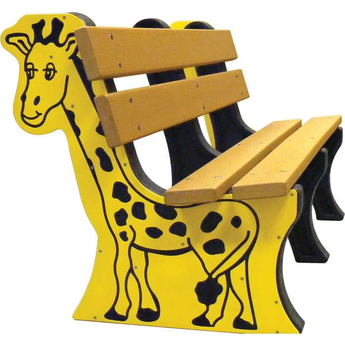 Recycled Plastic 'Animal Themed' Bench - 1