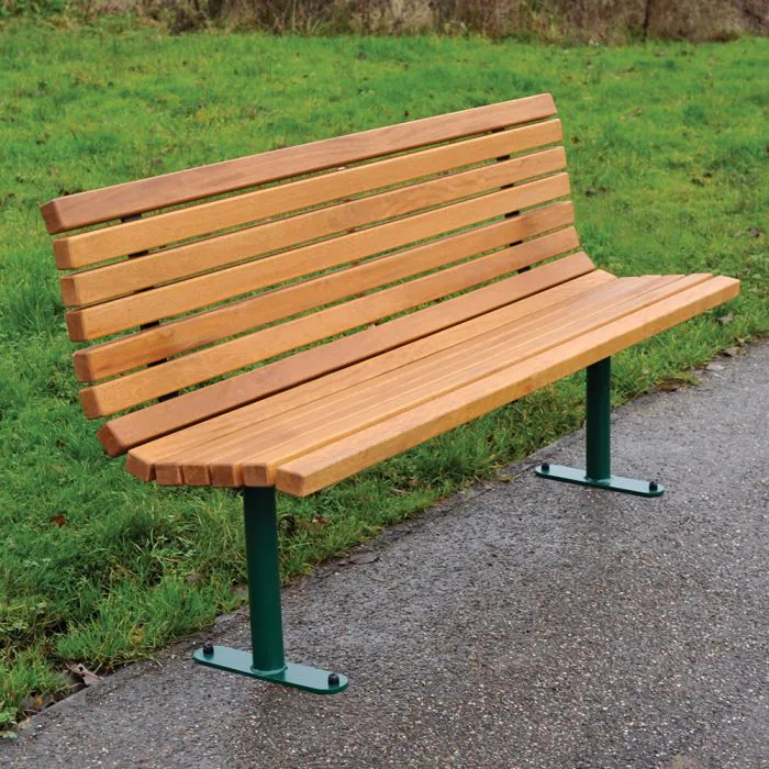 Roslin Steel Framed Timber Seat