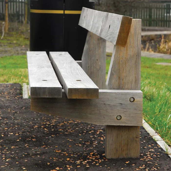 Edale Rustic 3 Slat Seat - 5