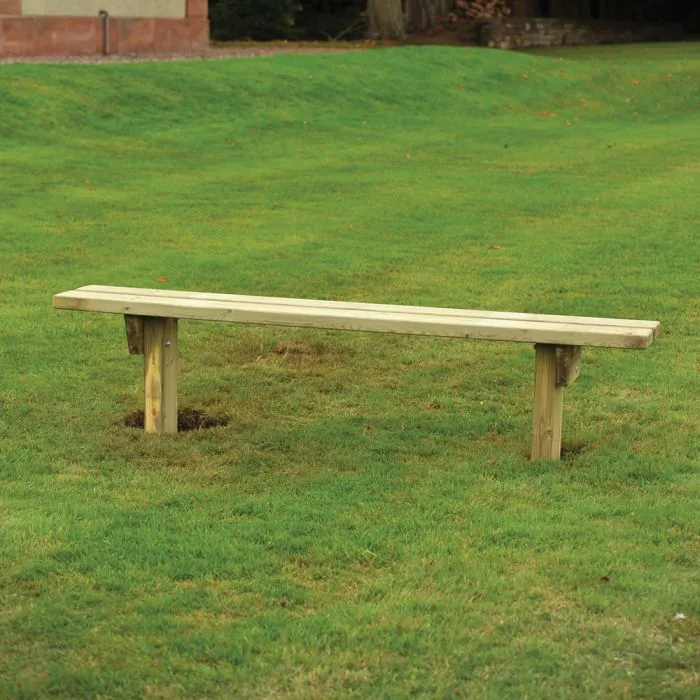 Armley Rustic 2 Slat Bench - 1
