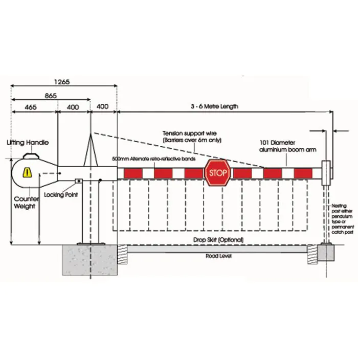 Manual Rising Arm Barrier - 3