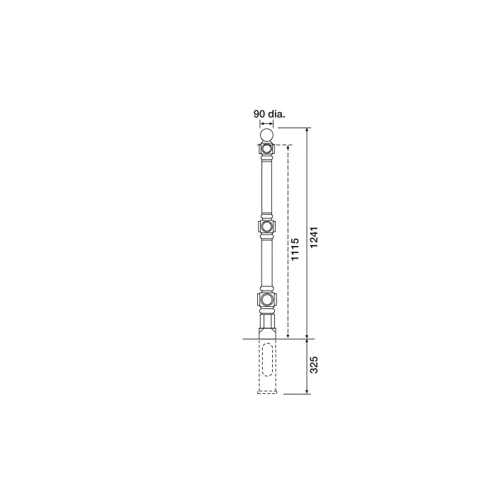 Weaver Ductile Iron 3 Rail - 8