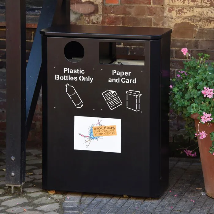 Derby Double Slimline Recycling Bin - 2