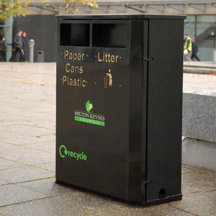 Derby Double Slimline Recycling Bin - 5