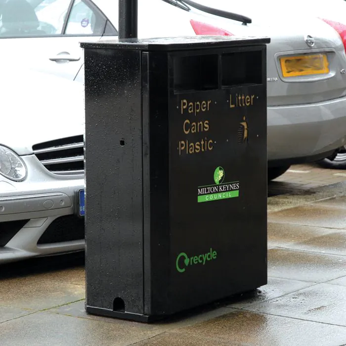 Derby Double Slimline Recycling Bin - 6