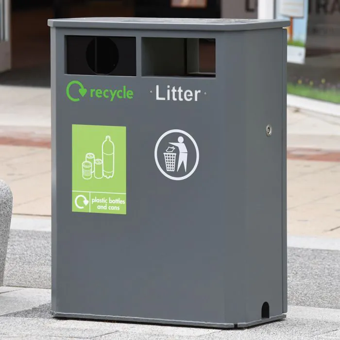 Derby Double Slimline Recycling Bin - 7