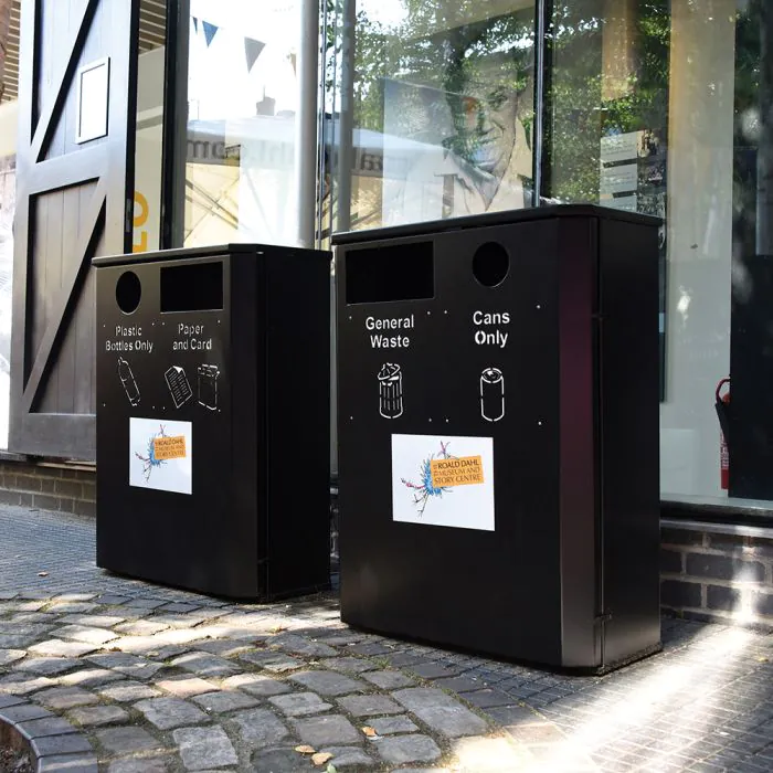 Derby Double Slimline Recycling Bin - 9