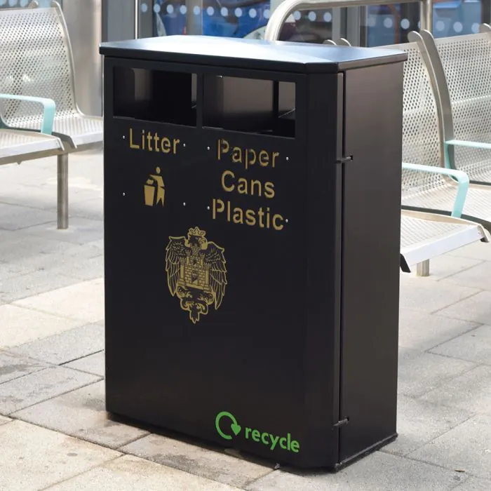 Derby Double Slimline Recycling Bin - 12