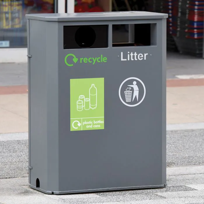 Derby Double Slimline Recycling Bin - 19