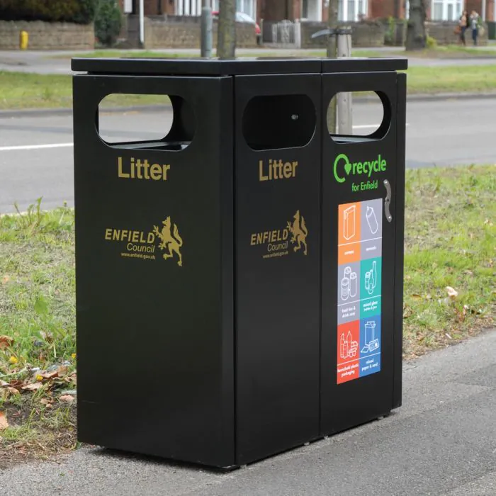 Buxton Double Recycling Bin - 3