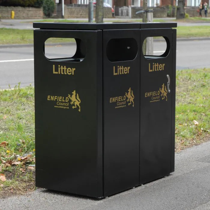 Buxton Double Recycling Bin - 4