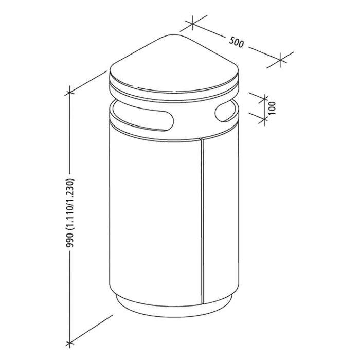 Marbury Litter Bin - 1