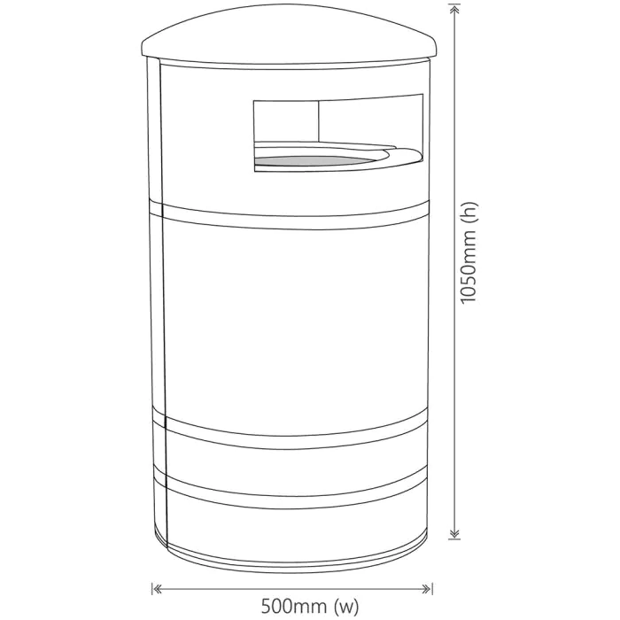 Derby Round Recycling Bin - 1