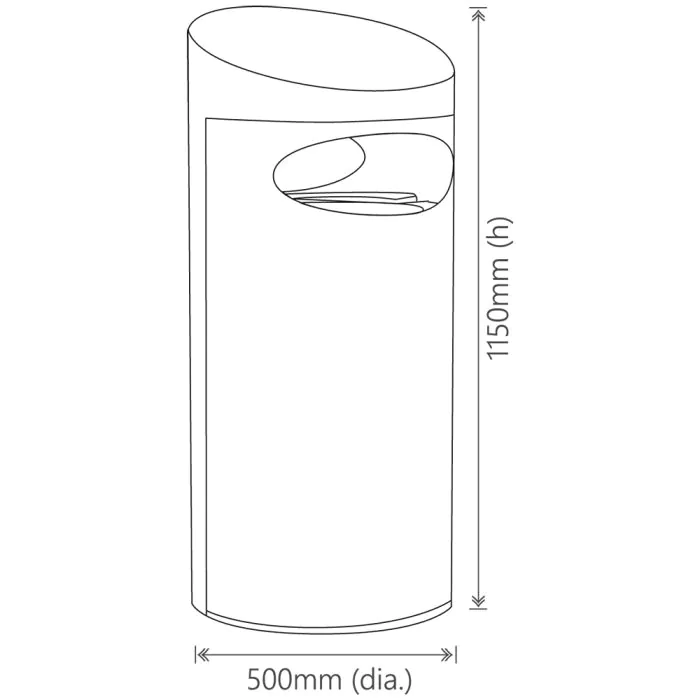 Derby Olympus A Steel Recycling Bin - 1