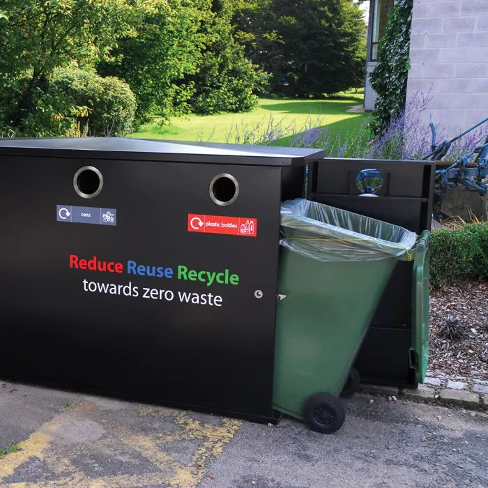 Derby Triple Wheelie Bin Recycling Unit - 7
